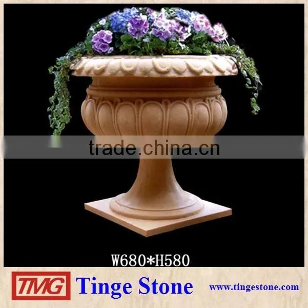 Natural Sandstone Garden Flower Pots