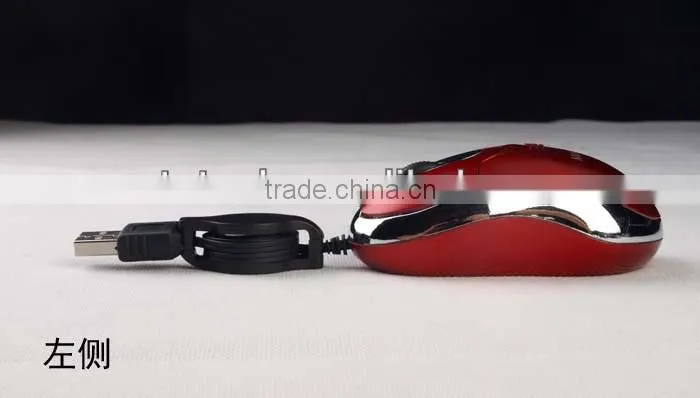 Cute 3D mini retractable mouse