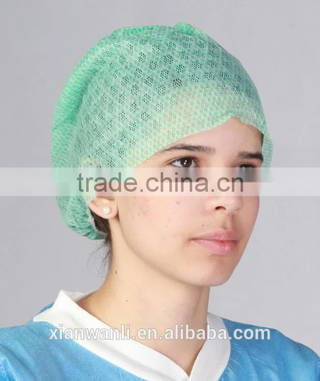 Colorful and beautiful nonwoven one-off bouffant cap