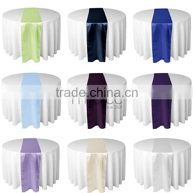 Alibaba China supplier wholesale satin fabric table runners