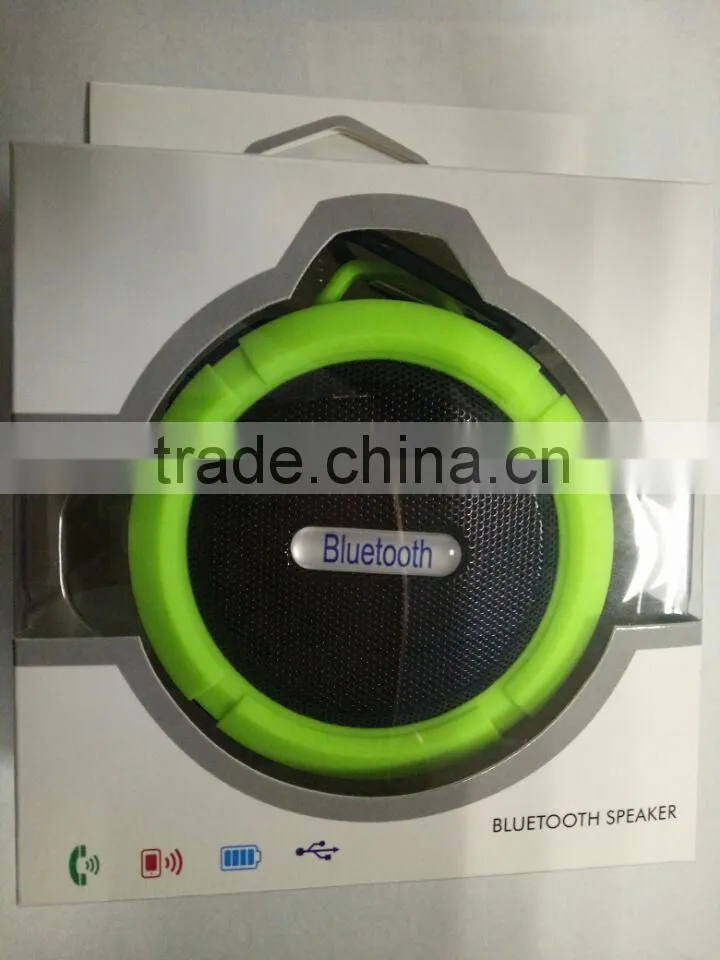 Portable waterproof outdoor shower speaker with MIC support TF card micro USB