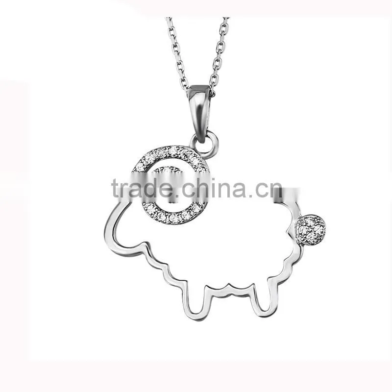 2015 Sheep shape jewelry 925 sterling silver italian costume jewelry