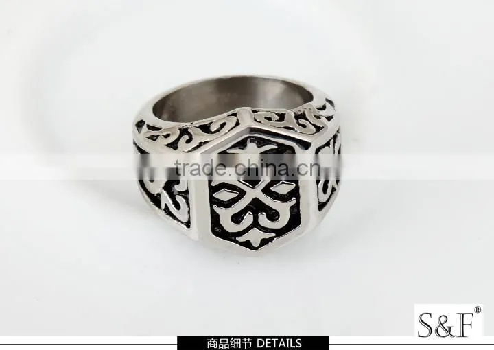146038 woman's imitation jewellery making cheap wholesale men stainless steel ring