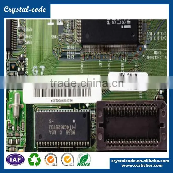 High temperature PET waterproof PCB board sticker
