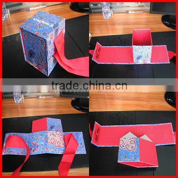100% Handmade High Quality Elegant Colorful Fold box with custom
