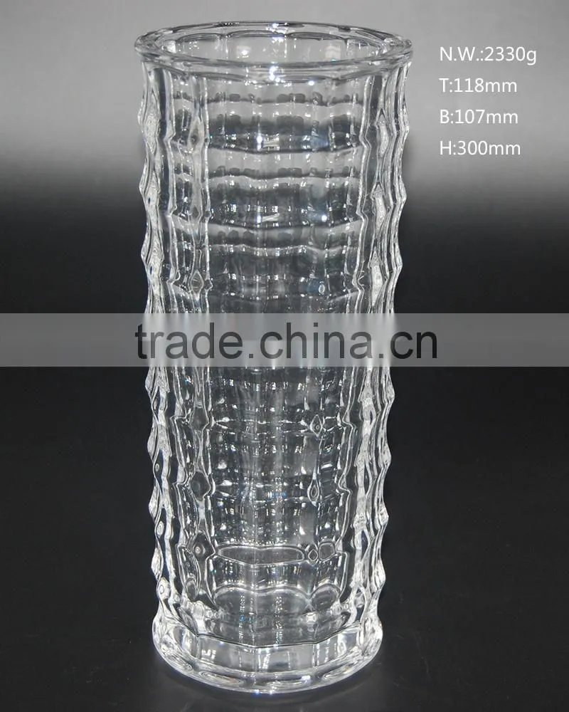 Wedding family decoration clear glass vase
