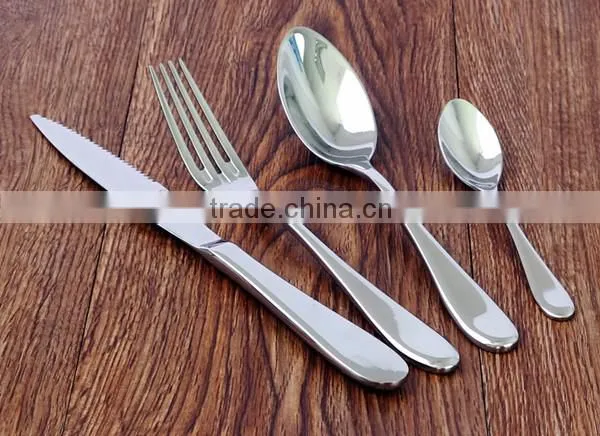 Sterling silver custom flatware round handle flatware german flatware for hotel restaurant household gift dealer and wholesale
