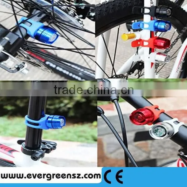 LED Tail light Safety Warning Helmet Red Flash Light 3 Modes wholesale bike lamp