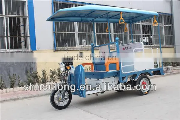 ROMAI 850w passenger e-rickshaw with roof