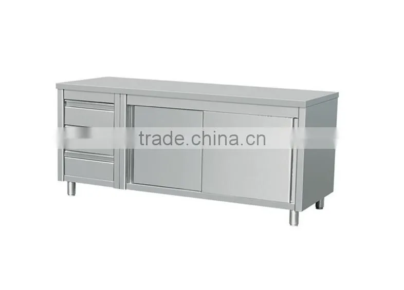 Commercial Stainless Steel Work Prep Table w/ Cabinet 3 Left Drawers 63 x 24
