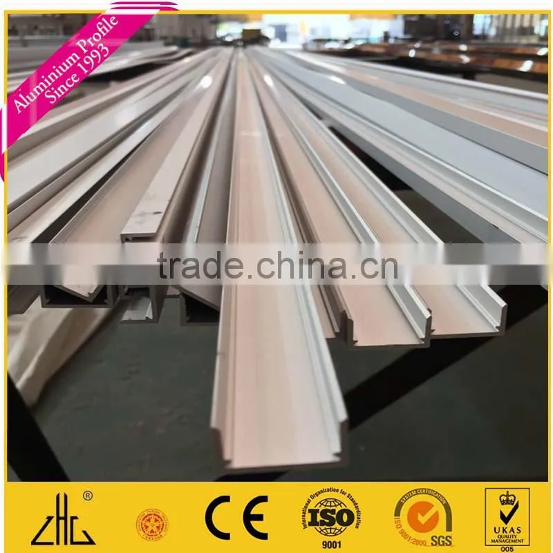 Hot sales aluminum extrusion profile channel/track ground track for frameless glass top hang/n channel for Aluminum glass window
