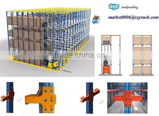 Dexion pallet rack high storage drive in racking system