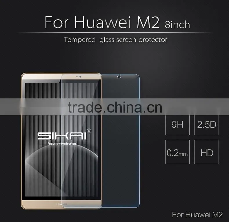 Factory Price Ultra Thin High Clear Water Proof Tempered Glass Tablet Screen Guard Film For Huawei M2 Tablet Glass Film.