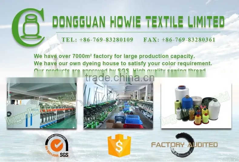 Ningbo China wholesale 40/2 100% spun polyester sewing thread