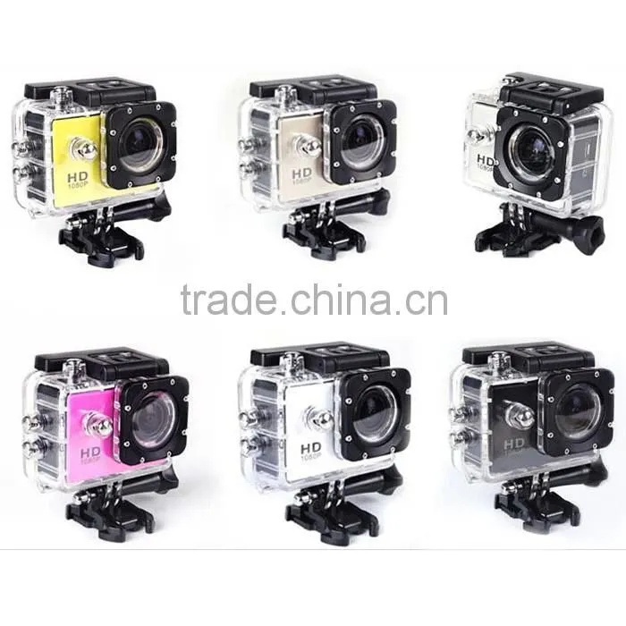 Best price full hd 1080p sports camera action A8 30M waterproof camera