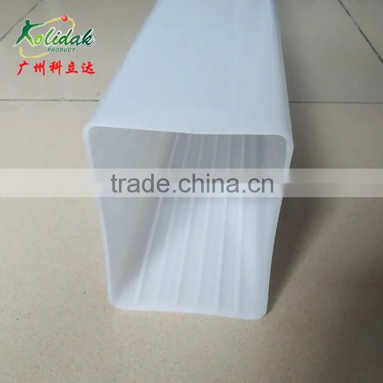 White PC Rectangle pipe lampshade with Slot
