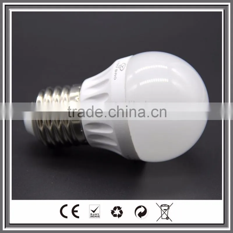 G45 6w e27 500 lumen led bulb light with CE RoHS