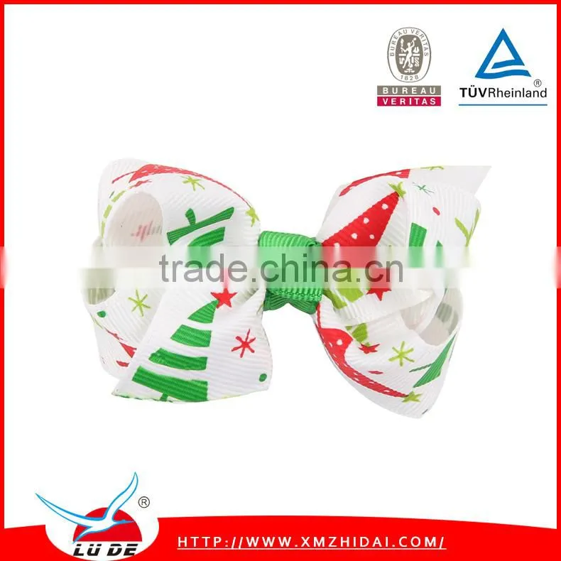 cute grosgrain ribbon bows with elastic hair bands for baby/kids,