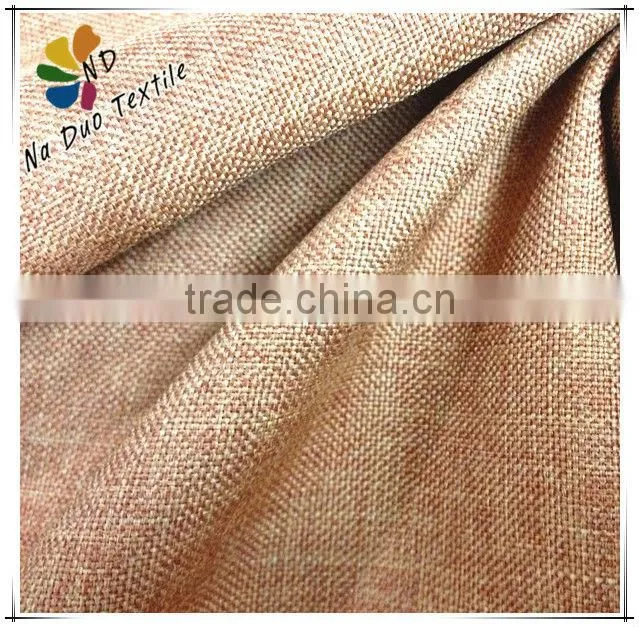 100% polyester linen sofa fabric/curtain fabric