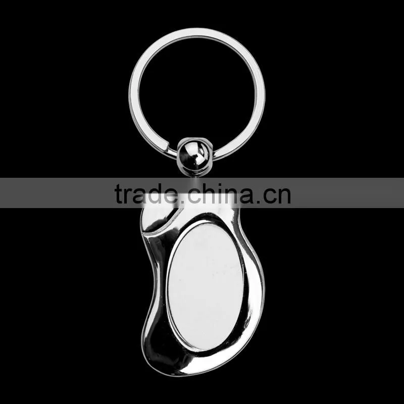 Sublimation metal key ring,heat press tranfer keyring,rectangle shape