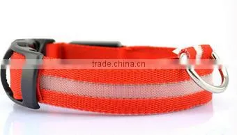 Aimigou nylon LED pet collars, pet collar leash