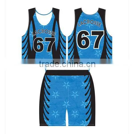 Sublimated Reversible Lacrosse Pinnies Professional Lacrosse Uniform