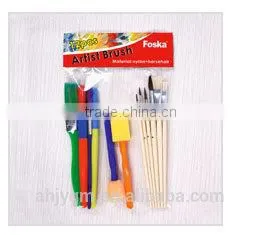 6PCS Nylon Plastic Handle Artist Brush/artist paint brush/artist brush set