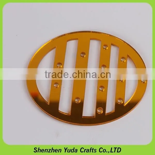 Custom made acrylic cup coasters, acrylic material elegant laser cut placemat coaster