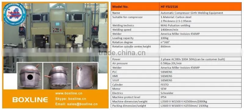 Double Stations Compressor OTC Welding Machine