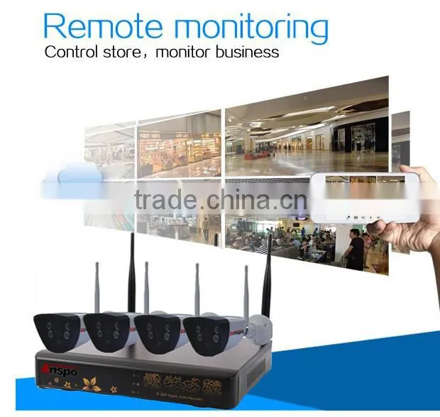 4CH 720P Wireless NVR KITS wifi nvr kit
