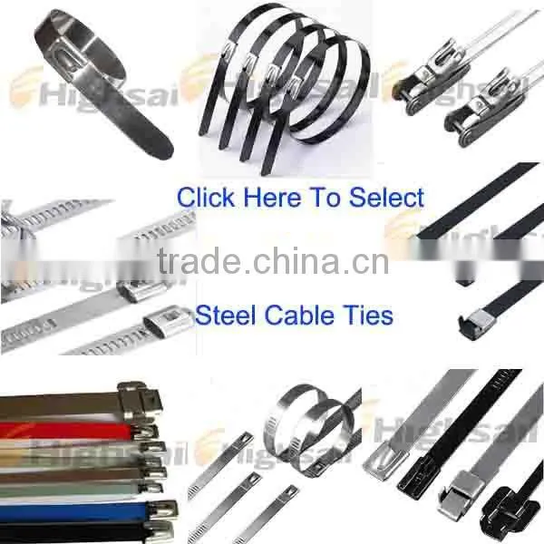 self-lock stainless steel cable ties