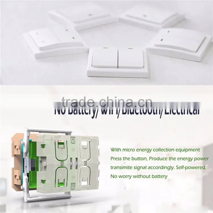 Battery free wireless switch for electric contractor