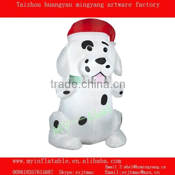 MY inflatable christmas decor spotty dog