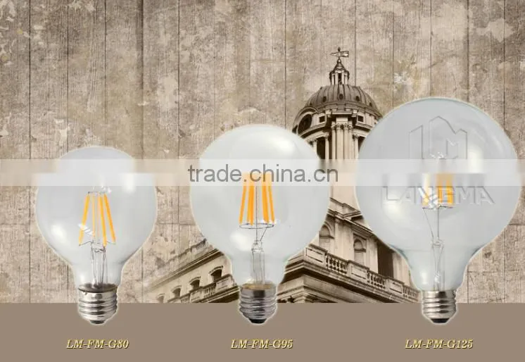 Big Globe G125 Edison Style Led Light Bulb 2W/4W/6W/8W led bulb