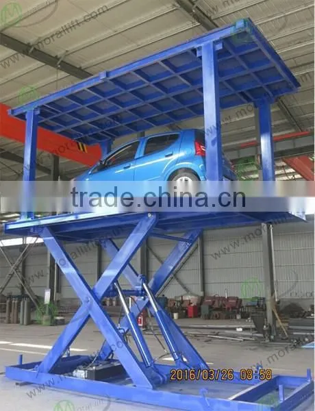 Car lift hydraulic vertical lifting system