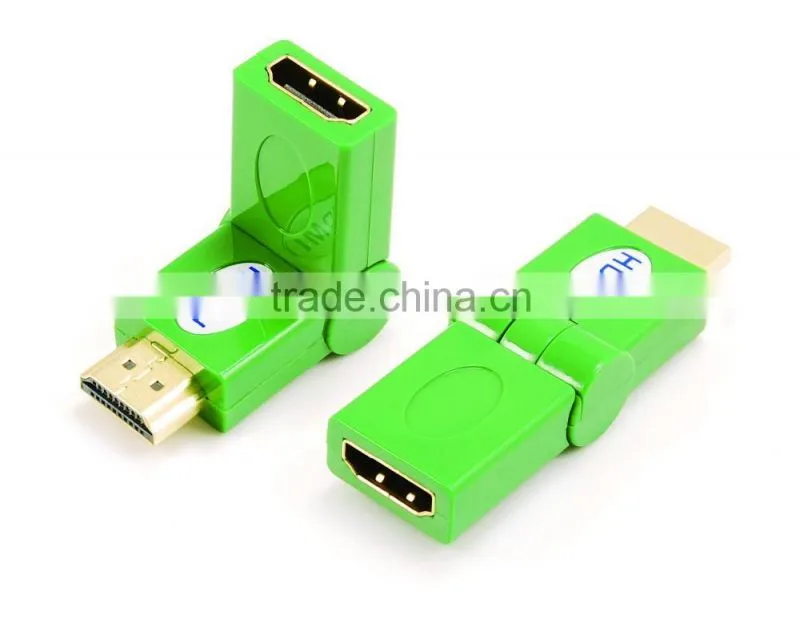 HDMI male to female adapter rotating 180 degree