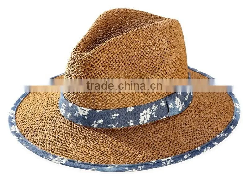 Packable straw original panama hat Fashion panama hat