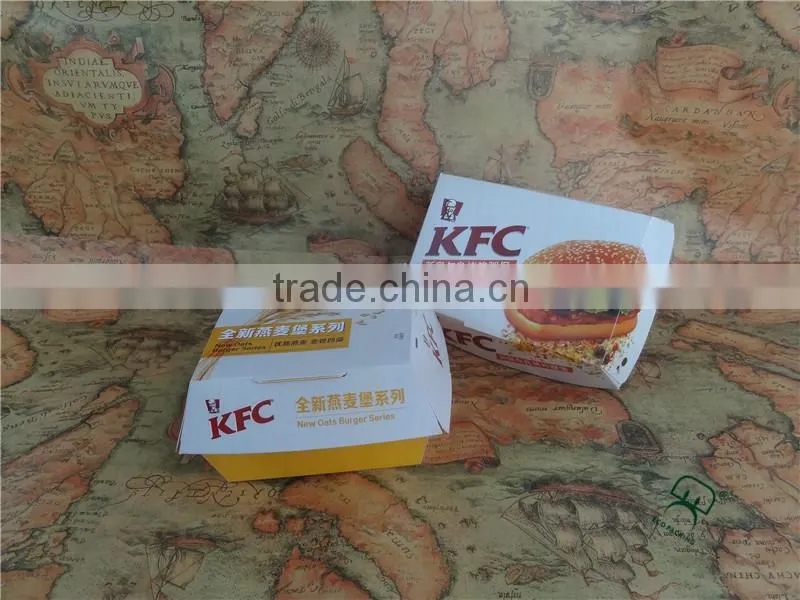 Cheap hamburger paper box, packing box for hamburger