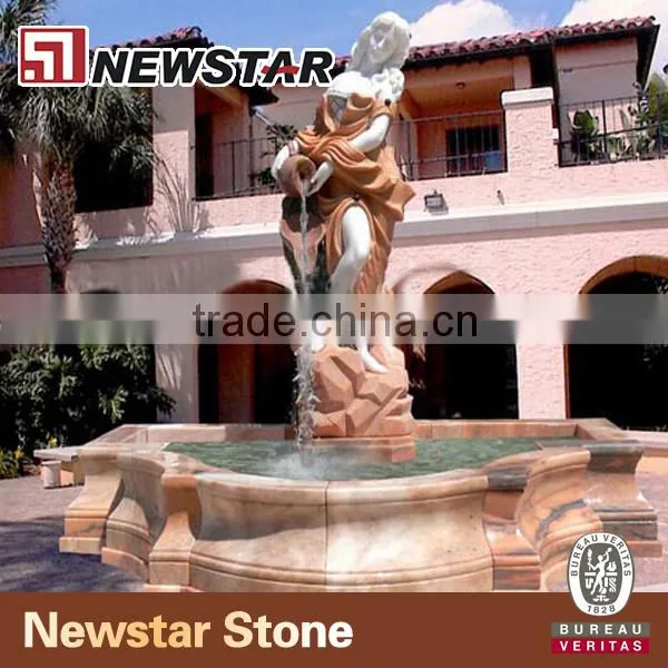 Newstar Customized Marble Granite Large Outdoor Water Fountains
