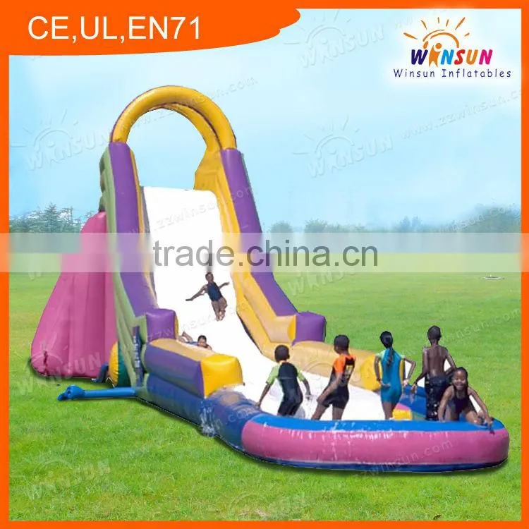 CE certificates durable giant inflatable water slide for adult