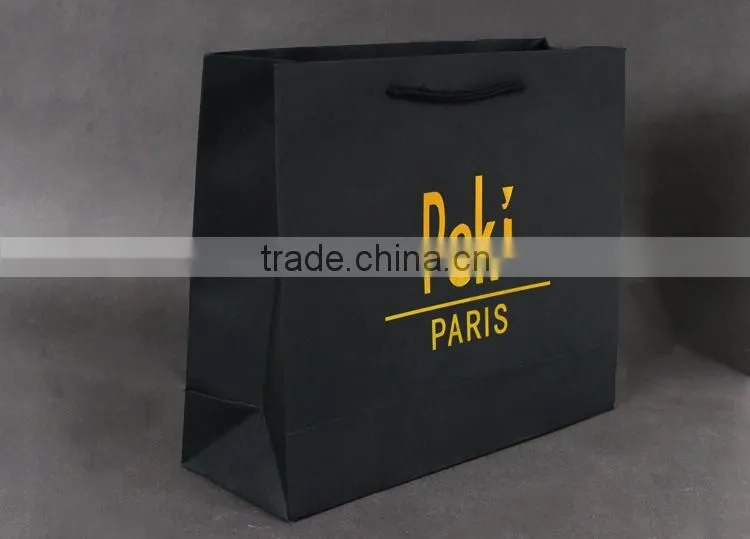 Cheap custom craft Christmas gift paper bag with logo print