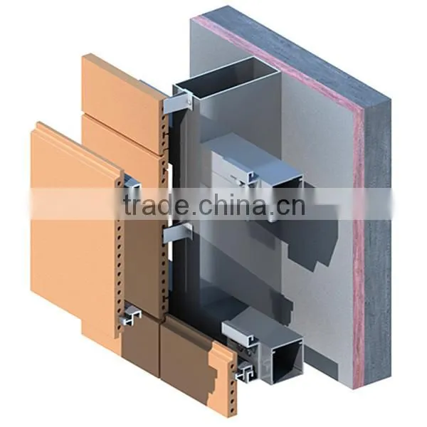 Terracotta Cladding Plate Top And Bottom Crossbeams