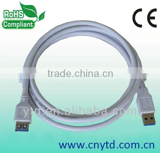 Fast charge and sync data round shape blue micro usb 3.0 cable