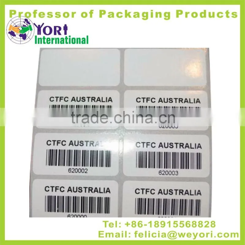 YORI high quality printing custom barcode printing roll label