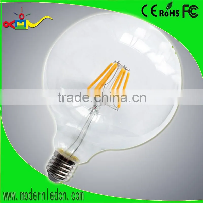 360 degree G125 LED Filament Bulb g90b 8w