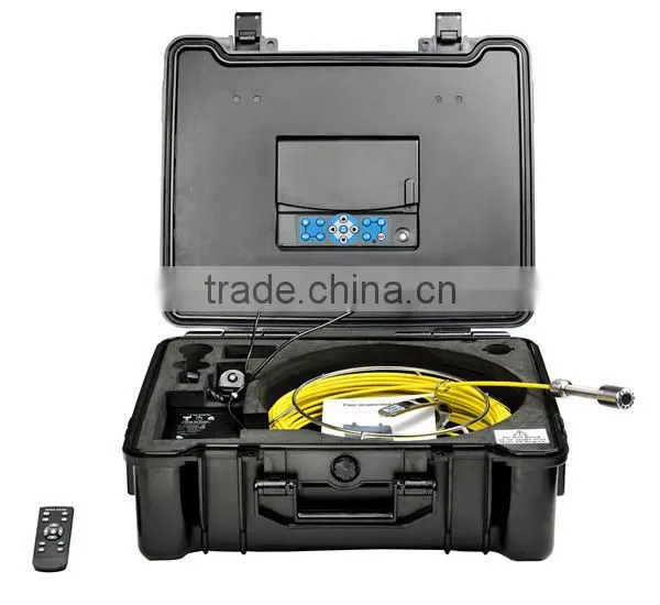 TVBTECH Push rod pipeline inspection camera system with Sd card recording Model 3199F with meter counter
