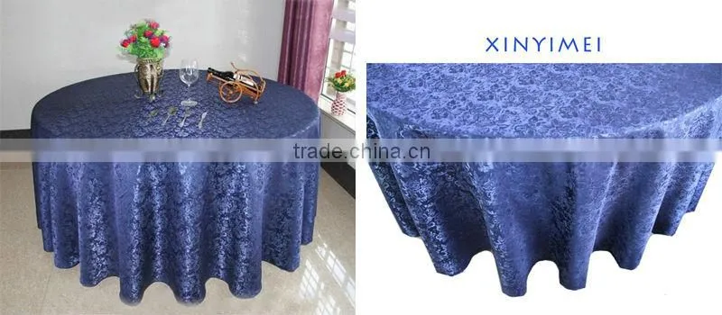 White Polyester Round Table Cloth