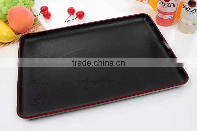 Japanese Style Plastic rectangular non-slip Tray