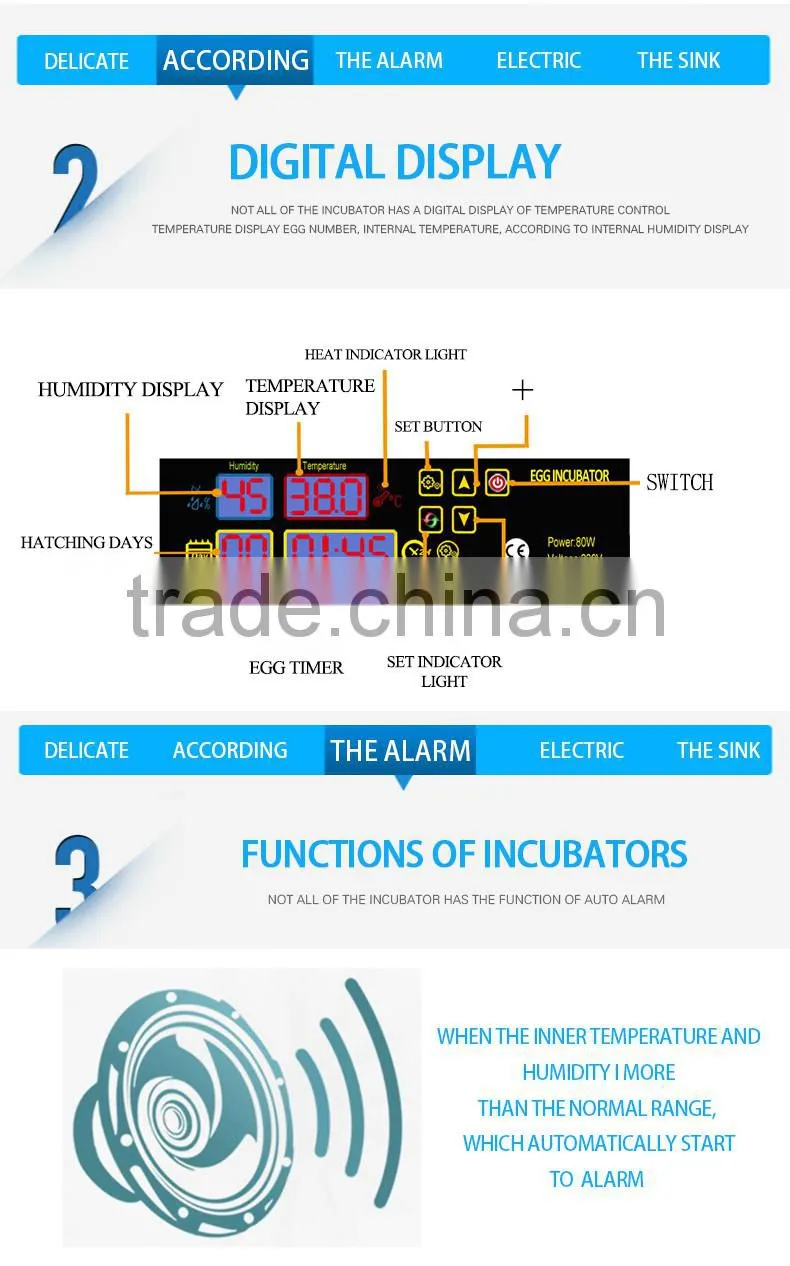 HHD brand upgrade model chicken egg incubator machine price for sale YZ8-48