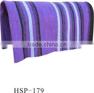 13mm purple cotton horse western saddle pad for horse